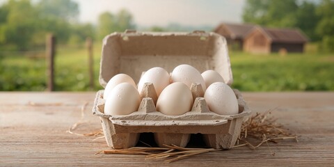 Duck eggs arranged in a carton for cooking or baking, protein-rich ingredients, World Egg Day