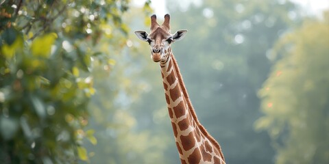 Giraffe in captivity in a zoo, focused on enclosure safety and animal management practices