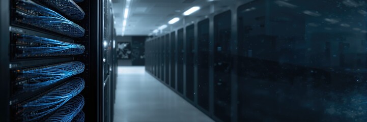 Fiber optic SAN switch connection serving as a data center backbone, network efficiency and maintenance