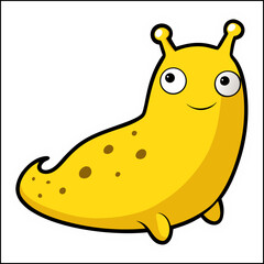 A cute yellow duckling cartoon character illustration is a happy vector farm animal toy