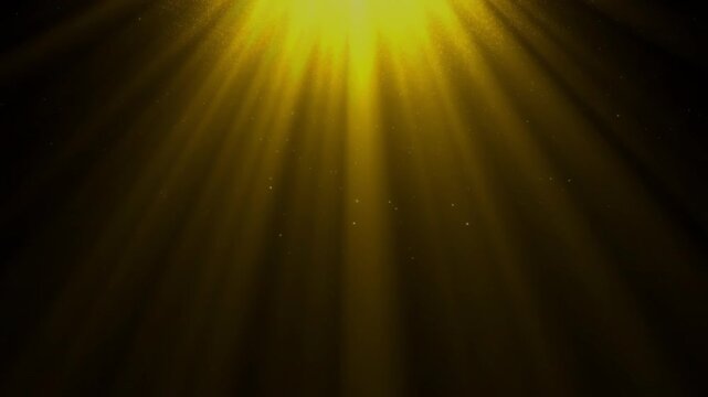 Cinematic God Rays VFX &ndash; Golden Light Beam Animation Loop