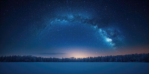 Night sky filled with bright stars, ideal for celestial themes or astronomy projects, World Astronomy Day