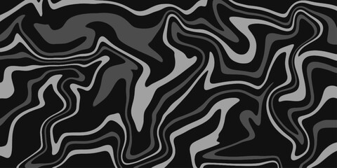 Abstract silk wave pattern texture luxury background. Black marble natural pattern for background, abstract natural marble black and white.  Ink marbling texture. Vector illustration for your design .
