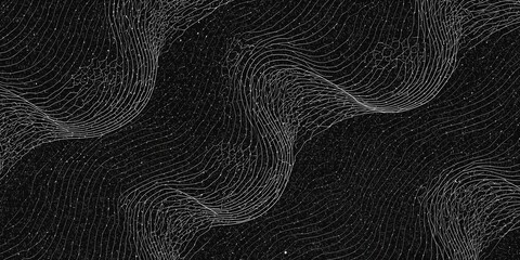 Colorful abstract lines and alphabet pattern on background, designed for use as a layout backdrop in graphic design projects