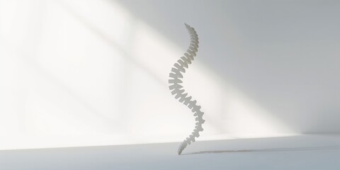 Health services branding with a spine silhouette for chiropractic practice, emphasizing patient support