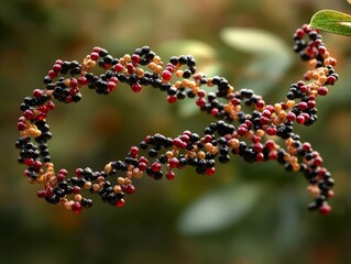 Selective focus. AI system predicting disease risk from patient data