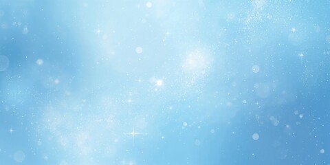 Fototapeta premium Light blue background with text space that sparkles, suitable for editorial headers or layout design, background for text and layout
