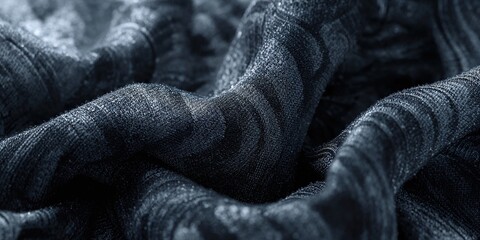 Grey and black cotton surface used as a backdrop for editorial headers or informational layouts, focusing on textile textures