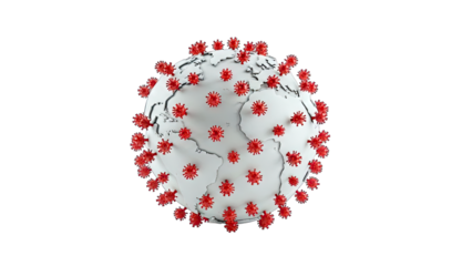 Coronavirus Spreading on Earth: Pandemic Concept