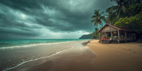 Goa coastal landscape featuring sandy beach and ocean waves, suitable for layout and design backdrops