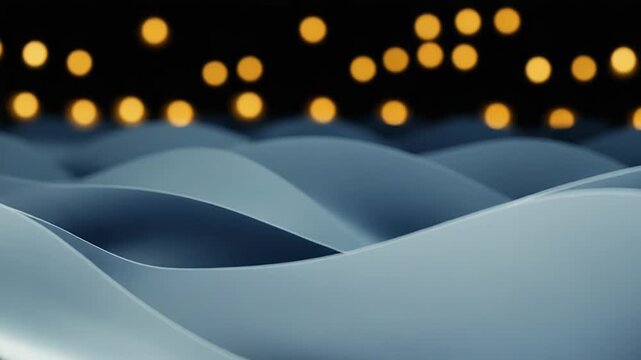 Abstract blue flowing waves creating a clean modern background
