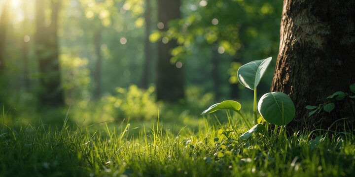 Succulent Basella alba with green stems and leaf in a natural background, emphasizing organic gardening practices, Earth Day
