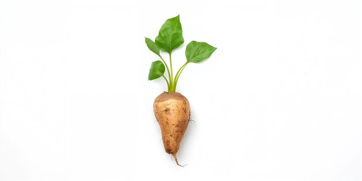 Gembili tuber with textured surface used as food ingredient, fiber content, Indonesia