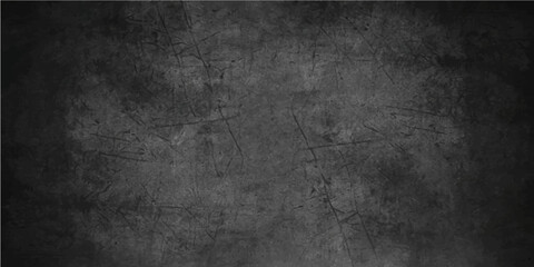 Obraz premium Dark black grunge wall texture background with copy space for vintage aged surface design