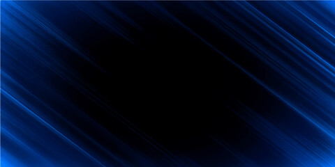 Abstract blue background with flowing lines, light waves, and dark purple energy swirl design