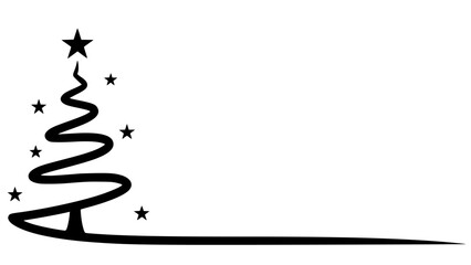 Christmas Tree Silhouette Vector