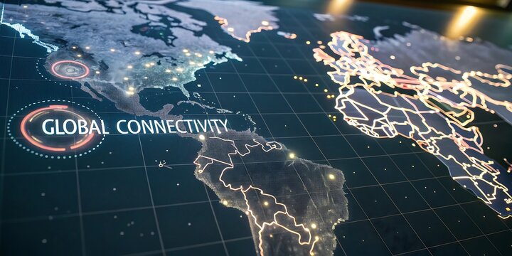 Global Network Connectivity Data Map. - Powered by Adobe