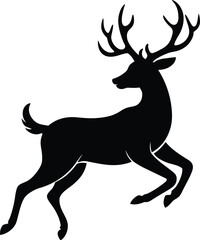 Leaping Deer Silhouette