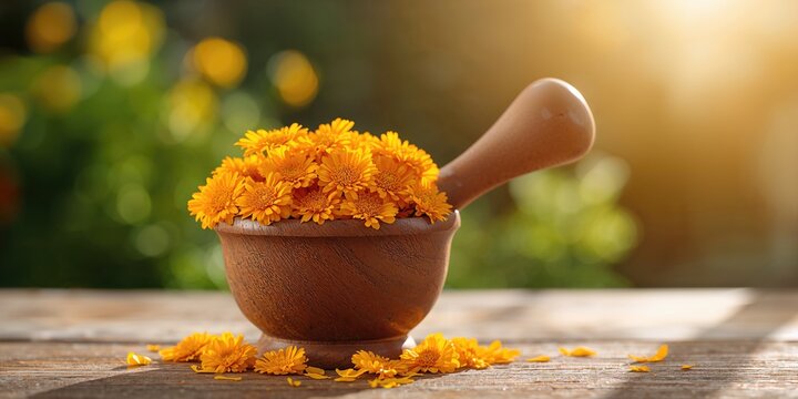 Medicinal herbs arranged in a display, used for natural remedies and herbal medicine, Earth Day