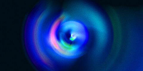 Abstract swirling blue and pink light trails