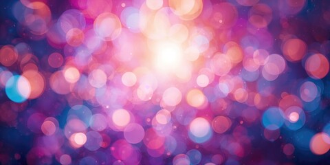 Colorful circular bokeh with festive lighting effects for holiday and event visuals