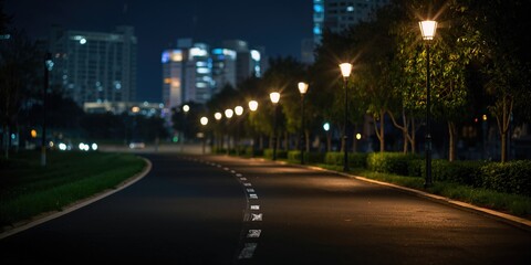 Nighttime illumination for public roads, safety lighting for traffic flow