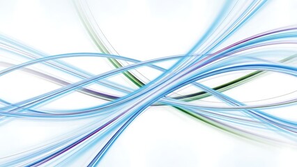 Title: Colorful light streaks intersecting in a dynamic abstract digital with vibrant blue and