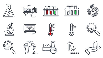 Scientific explorations: An illustration of essential laboratory equipment and environmental