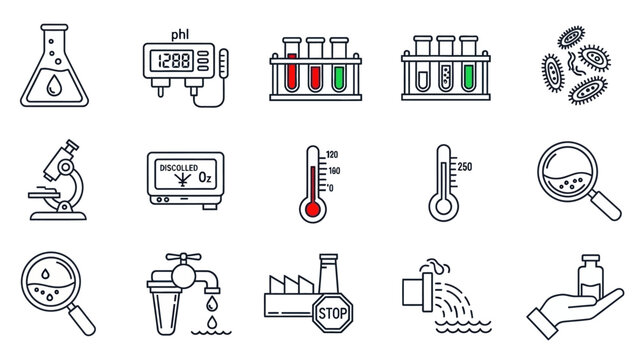 Scientific explorations: An illustration of essential laboratory equipment and environmental