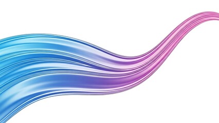 Title: A vibrant abstract background featuring a wavy line gradient transitioning from blue to