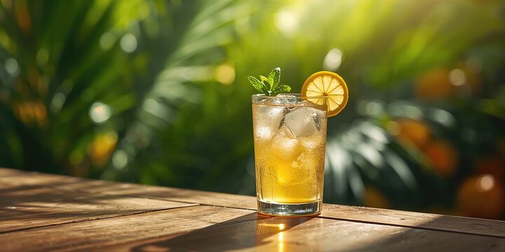 Fruity beverage featuring pineapple, coconut, and lemon on a neutral background, International Beverage Day
