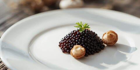 Cooked mushroom caviar prepared at home, food safety and proper handling