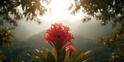 Dalat red blossoms seen as vibrant floral display, World Flower Day