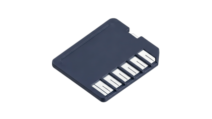 SD Card Isolated on White Background