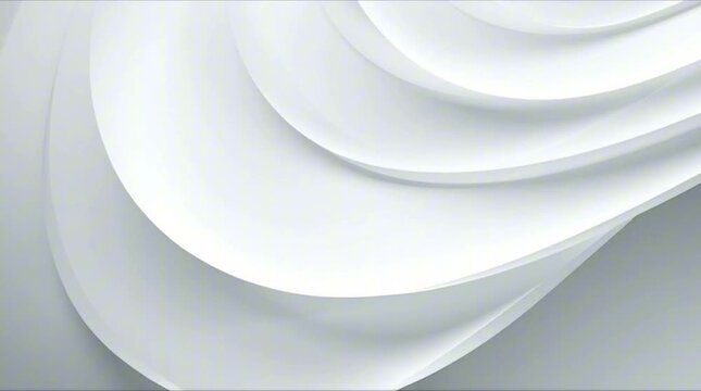 White corporate abstract background of looping animated gradient geometric shapes empty white plate geometric background