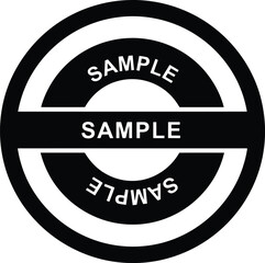 Modern black and white circular logo design