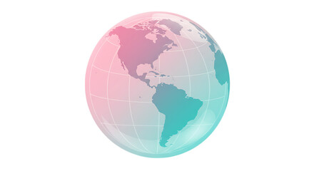 Fototapeta premium globe on white background