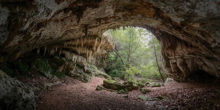 Cave in Cres Island's Niska area, natural erosion shaping the landscape