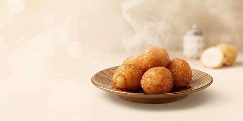 Kue cucur, a deep-fried rice flour snack with red sugar, focused on preparation technique, World Food Day