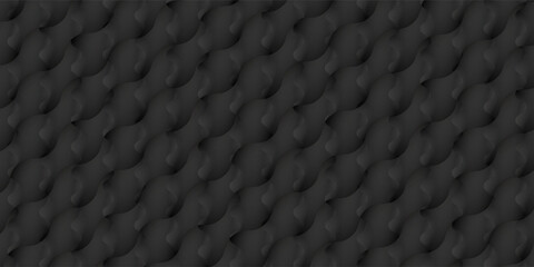 Naklejka premium Upholstery quilted background. Black leather texture sofa backdrop. Seamless texture quilted background