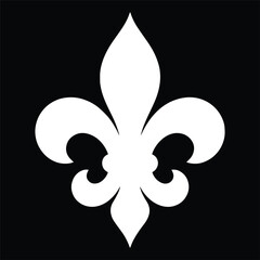 Fleur De Lis Silhouette Icon Design