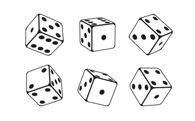dice on white