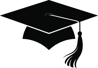 Graduation cap icon with tassel