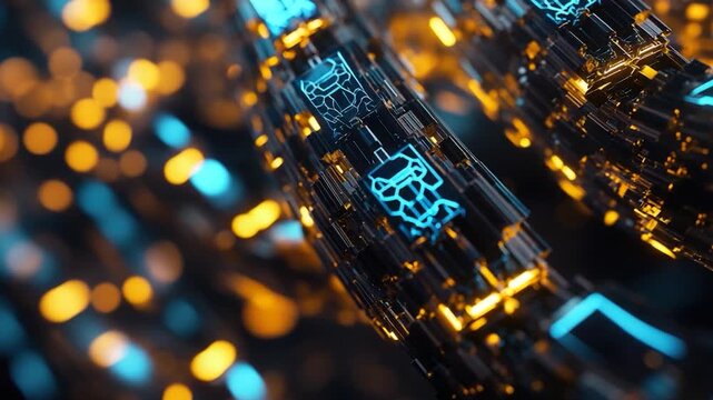 Video A close-up shot of a clock with multiple lights shining brightly in the background