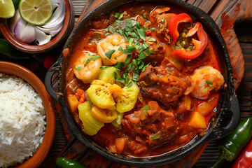 baho traditional dish in Nicaragua, top view