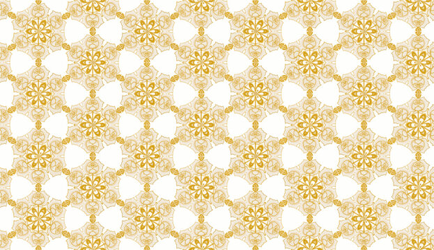 P2 3-fold Golden roses with lace pattern