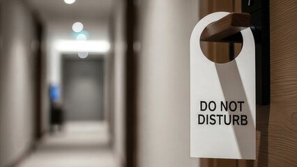 Do Not Disturb Door Sign: A hallway scene focuses on a 'Do Not Disturb' sign, creating anticipation of the privacy and tranquility awaiting within.