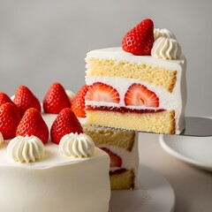 cake with strawberries