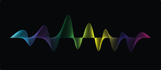 Dynamic Sound Wave Background Design