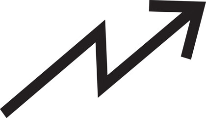 arrow sign on black background